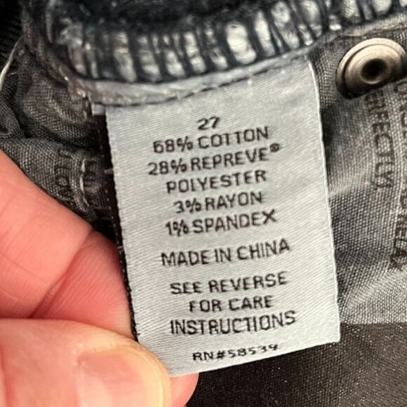 Evereve The Ever Straight High Rise Jeans Dark Wash Size 27 - Picture 10 of 11